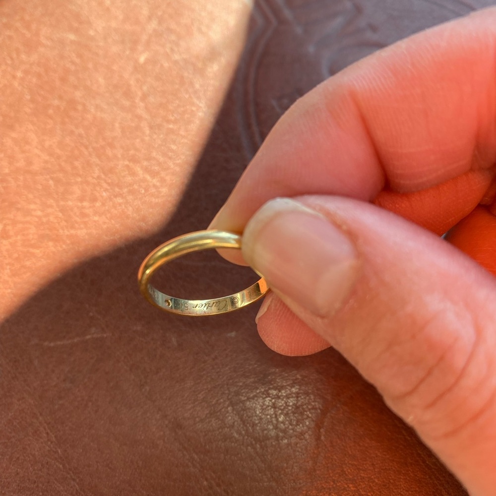 SOLD Cartier 1895 Wedding Band - Picture 10 of 10
